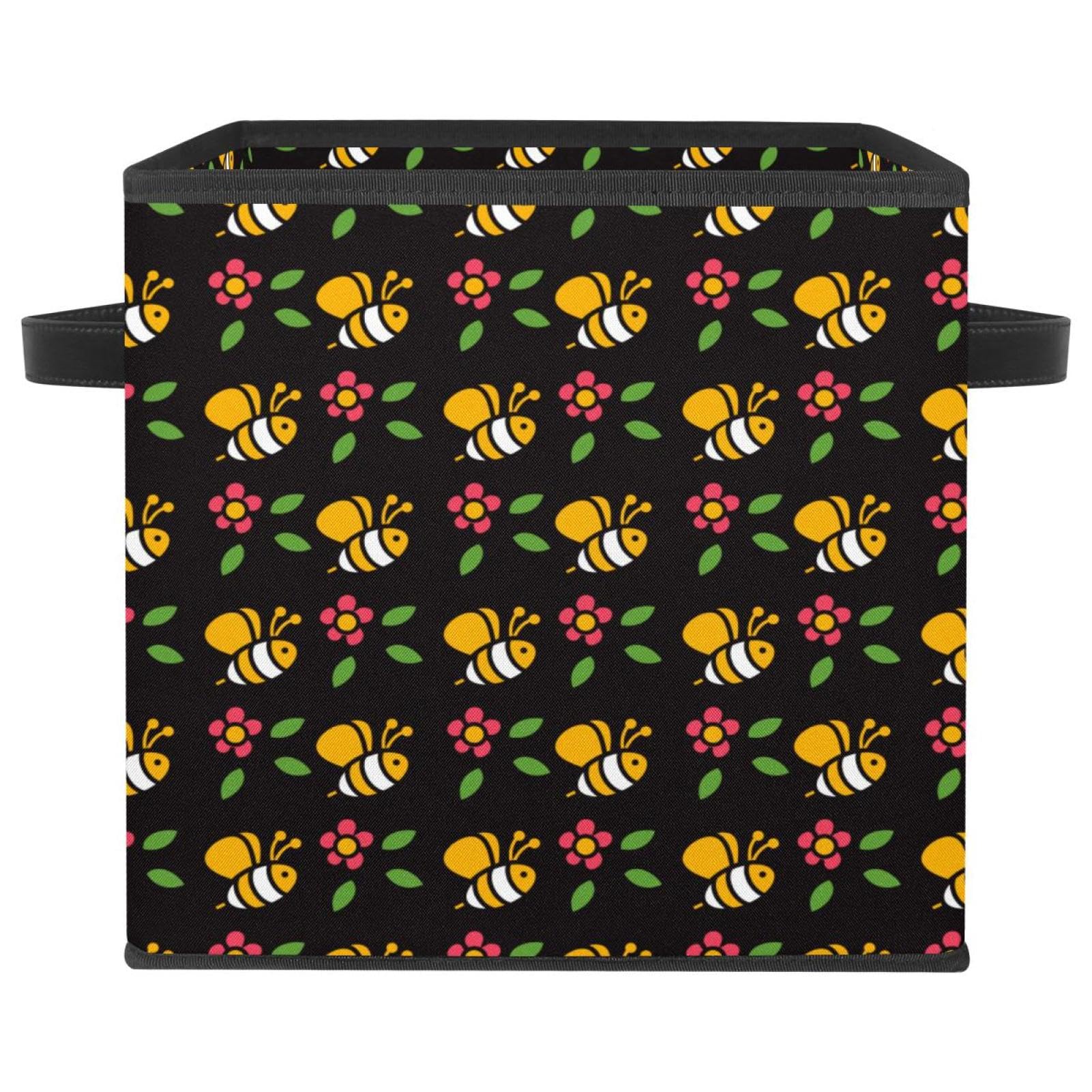 Boîte de rangement jouets et vêtements cube pliable en tissu pour placard