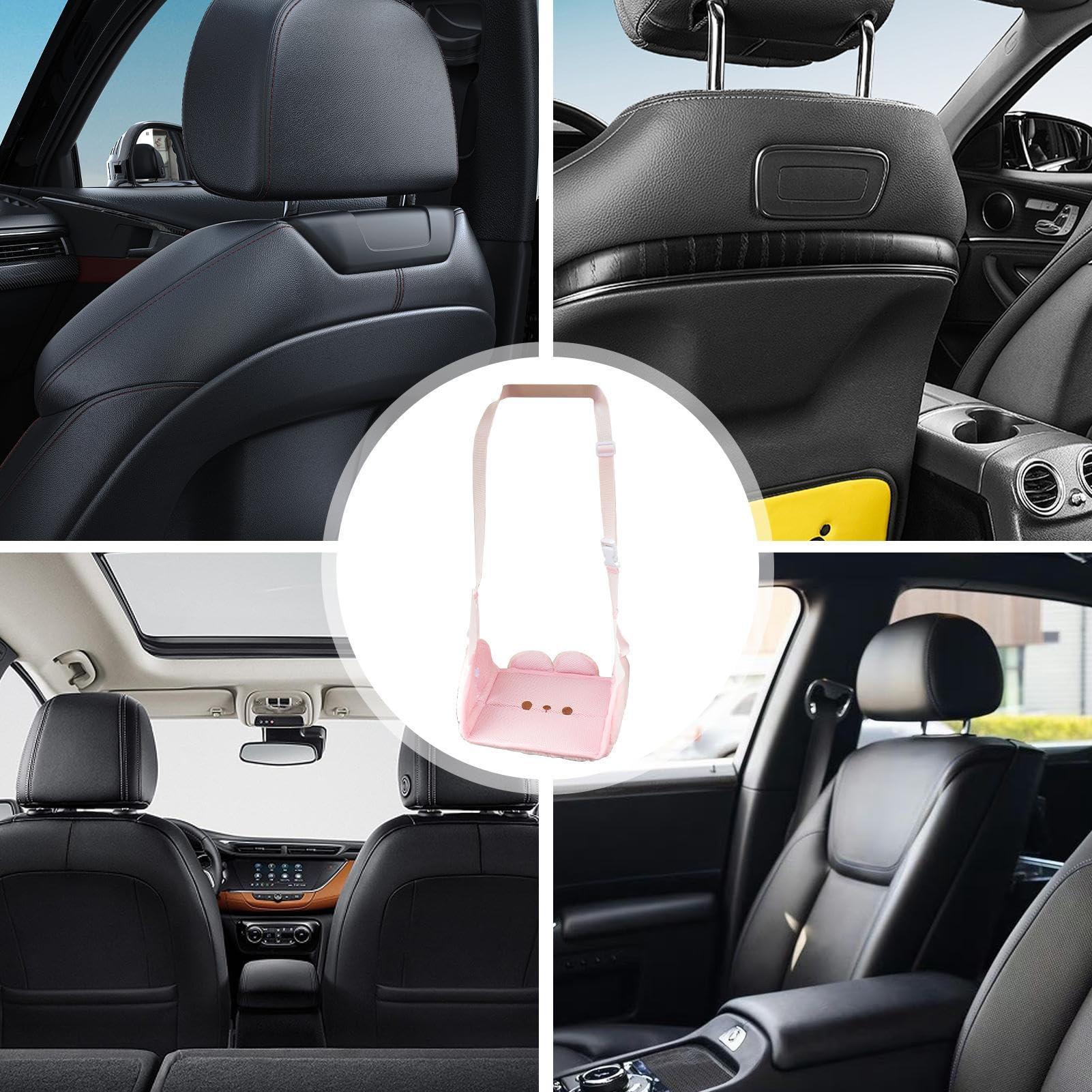 Reposapiés Para Asiento De Coche Para Niños | Accesorios Automotrices Portátiles Y Ajustables - Hamaca para Pies con Soporte para Piernas - Para Comodidad y Relajación en Viajes Largos por Carretera p