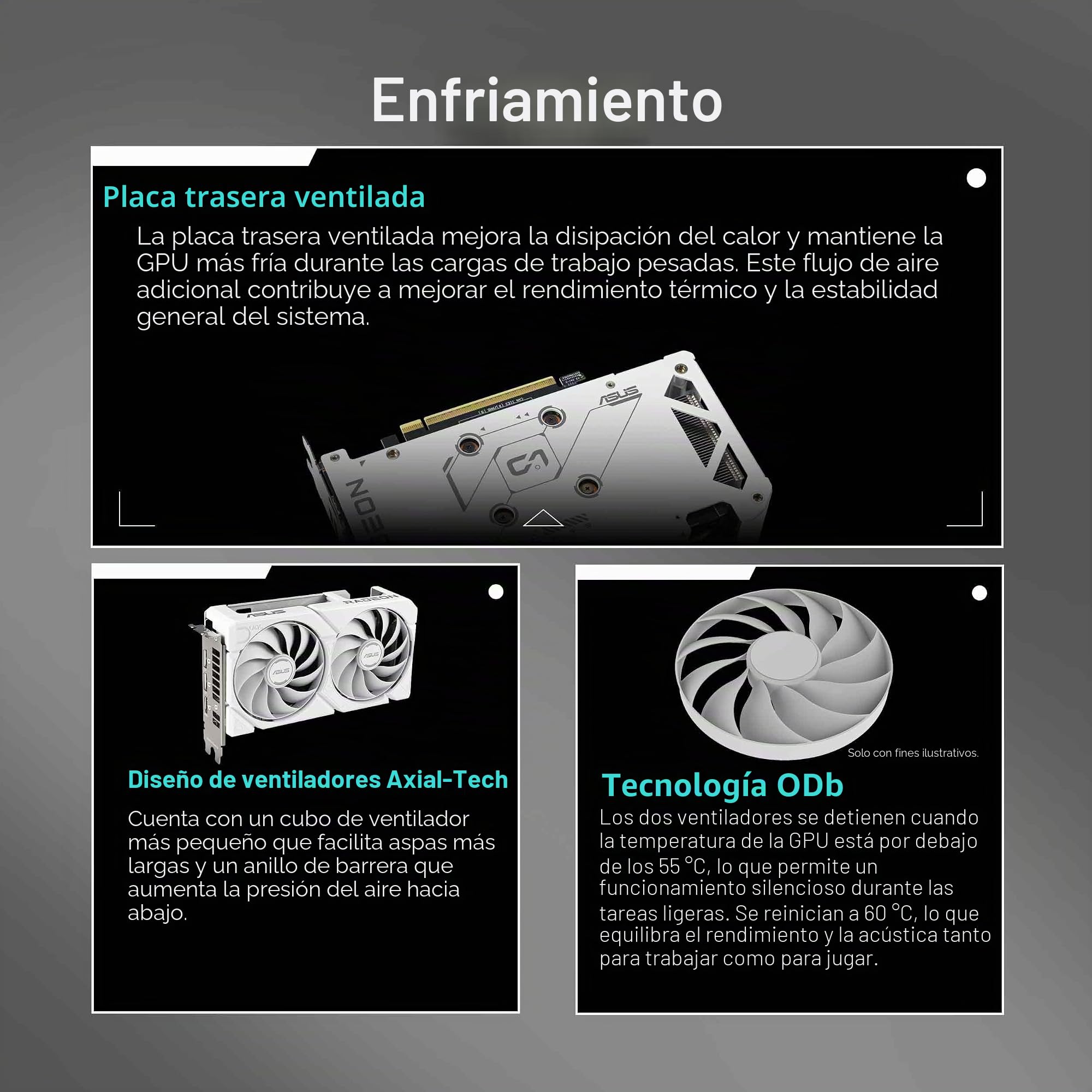 ASUS Dual Radeon™ RX 9060 XT 16GB GDDR6 White Edition (PCIe 5.0, 16gB GDDR6, HDMI 2.1b, DisplayPort 2.1a, 2.5-Slot Design, Axial-Tech Fan Design, 0dB Technology, and More)