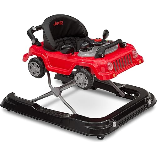 Jeep Classic Wrangler 3-in-1 Grow with Me Walker by Delta Chidlren, Red