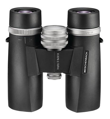 Eschenbach Trophy D - Binoculares de 8 x 32 pulgadas para adultos para observación de aves, óptica de vidrio ED de alta potencia, impermeable, a