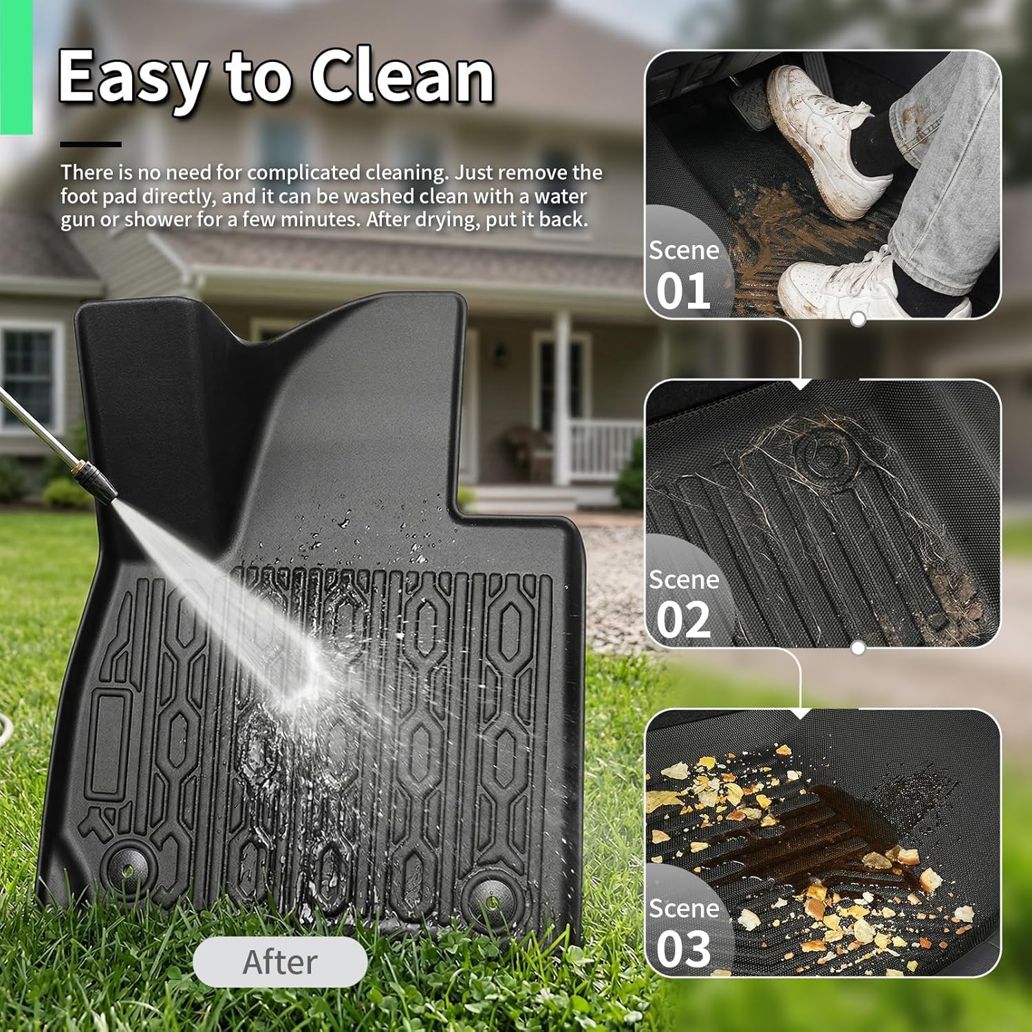 Floor Mats for 2026 Hyundai Palisade 7 Seats (Only Gas) All Weather TPE Full Set Custom Fit Cargo Liners with 3rd Seat Back Odorless Anti Slip Trunk Protector for Hyundai Palisade Accessories