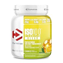 Dymatize ISO 100 Hydrolized Clear Lemon Ice Tea 512g Proteine  del siero di latte chiare in polvere idrolizzate e isolate