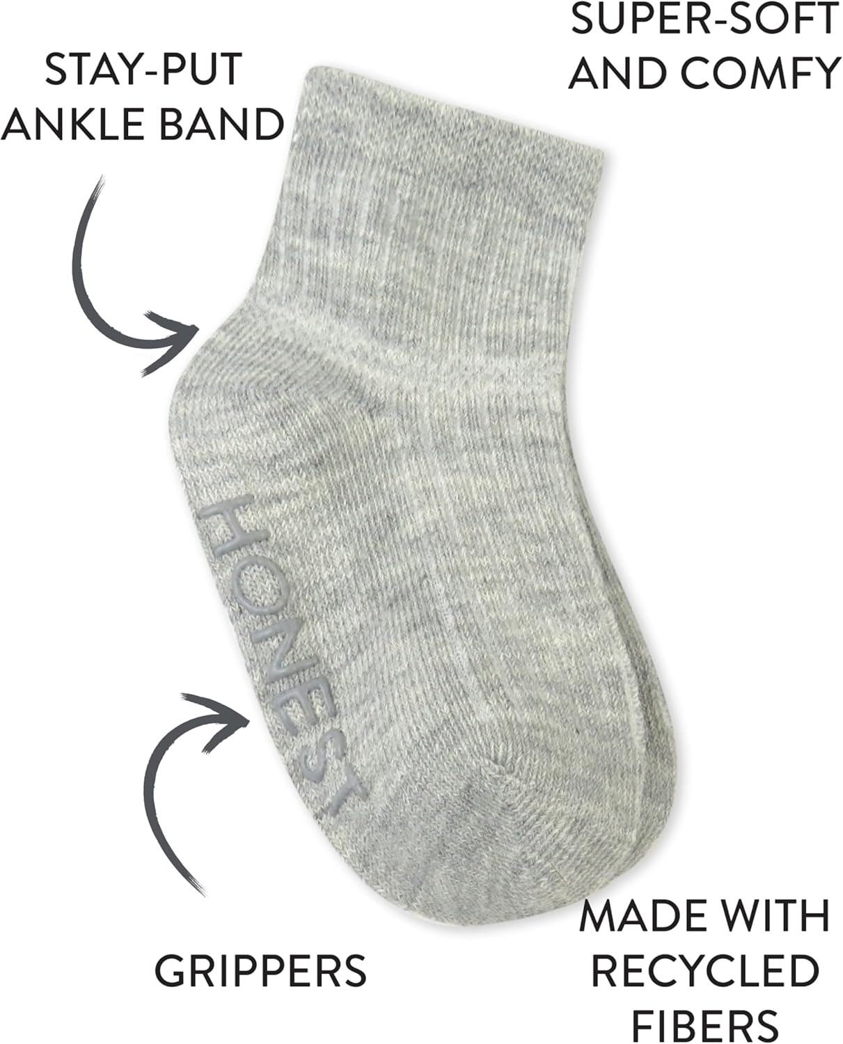 HonestBaby baby-girls Multipack Cozy Socks Sustainably Made for Infant, Newborn Baby, Toddler, Kids Boys, Girls - Image 5