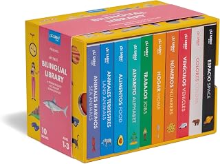 My First Bilingual Library: 10 Spanish-English Board Books for Babies - Colors, Numbers, Animals, ABCs & More (Si Sabo Kids)