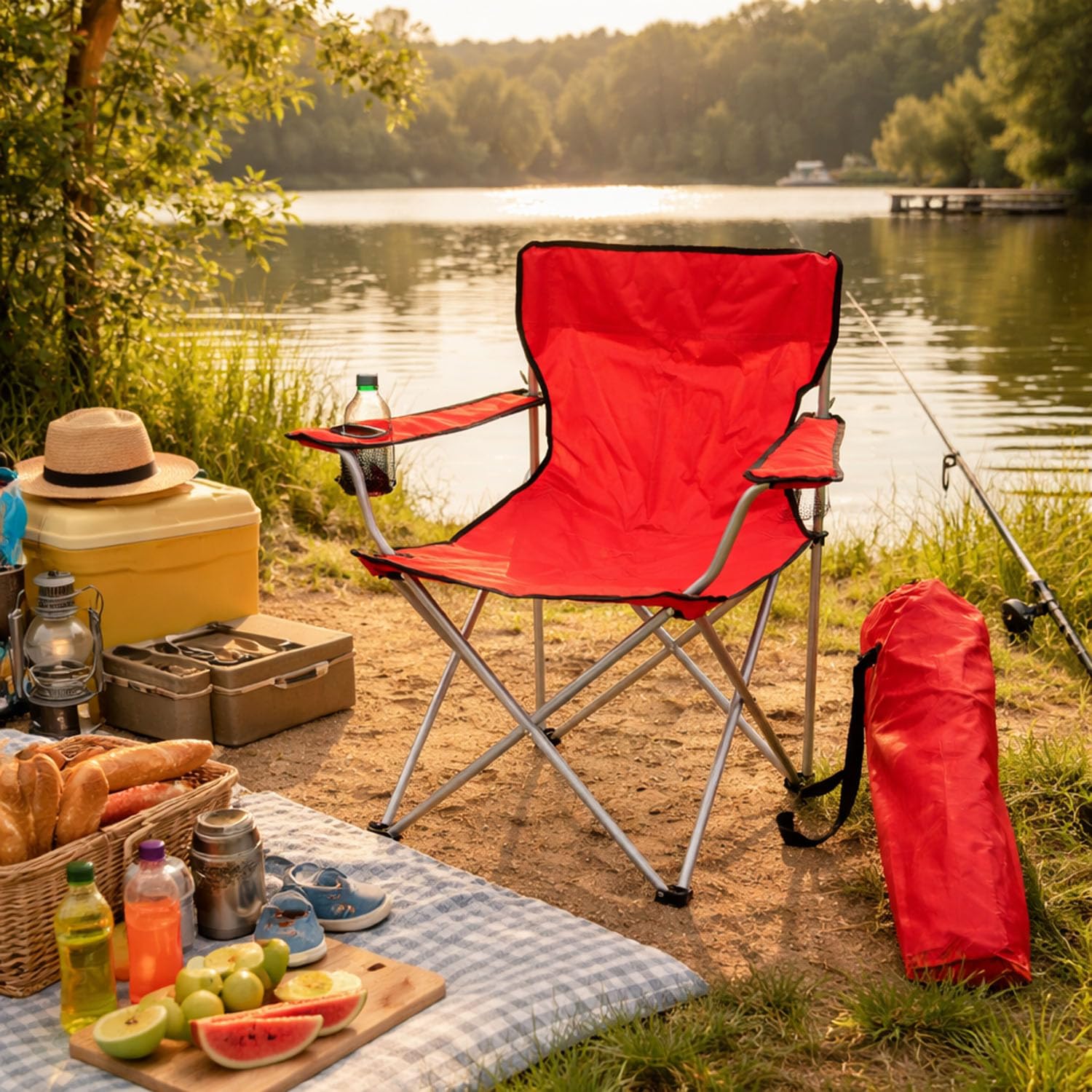 campingstuhl rot Anglersessel Faltstuhl Anglerstuhl Regiestuhl mit Getränkehalter und Tasche belastbar bis 120kg Sport & Freizeit Lapierre Rennrad günstig bei BB_BFMSH7100-BRAZ_1 Ring Size:10