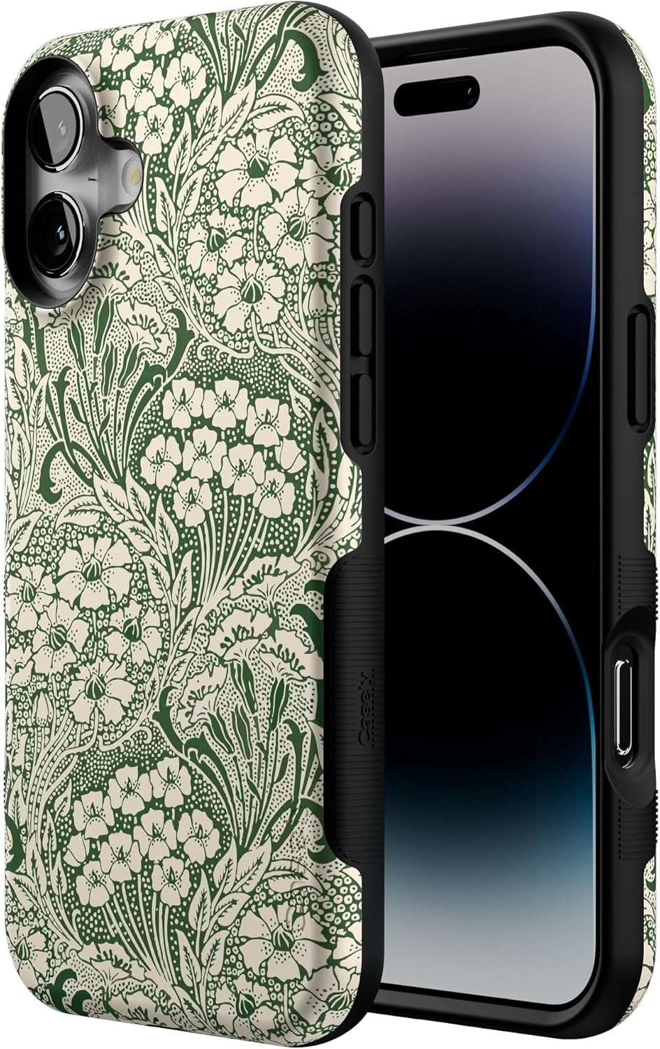 Casely iPhone 16 Case | Mystic Meadow | Green Gardens | Bold Protective Design | Compatible with MagSafe - Image 2