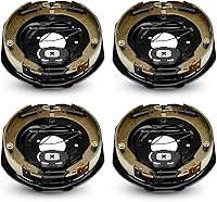 SEHNSUCHT 12x2 Inch Electric Trailer Brakes for 5200-7000lb Axles - Manual Adjust, 2 Left + 2 Right (Set of 4)