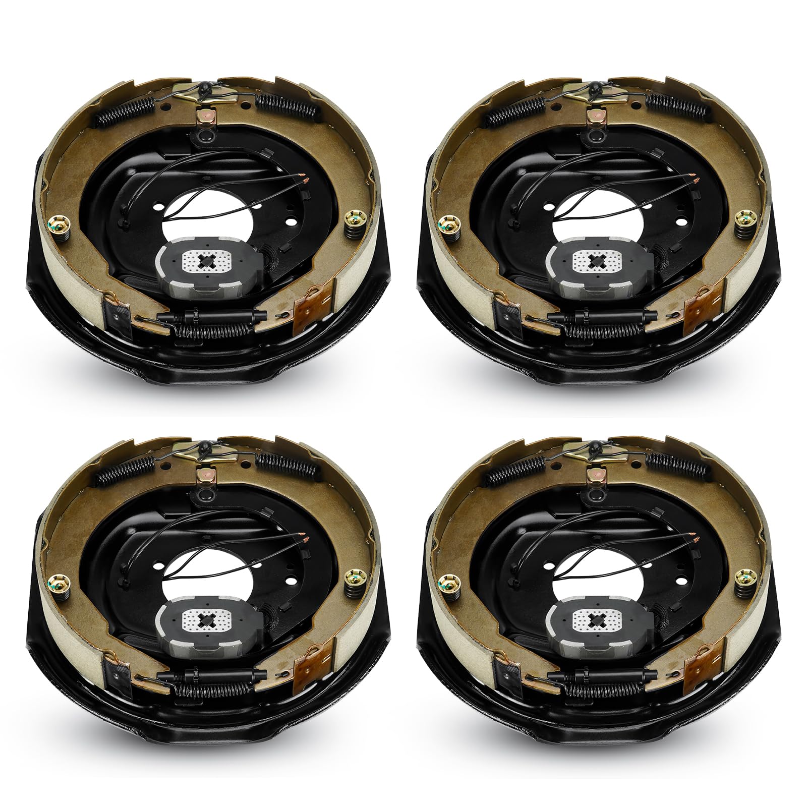 12 Inch Trailer Electric Brakes, 2 Pair of Electric Brake Assembly 12