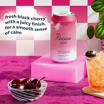 Recess Mood Calm Drink, Black Cherry, 12 Pack