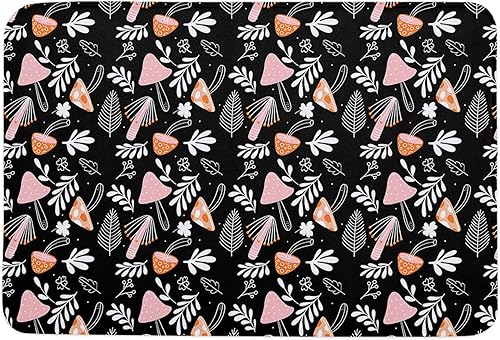 Fall Bathroom Rugs Hello Pumpkin Fall Bath Mat Sponge Doormat, Maple Leaf Yellow Bath Mat Non Slip Washable Durable Carpet for Bathroom Kitchen, disponible en Yaxa Peru