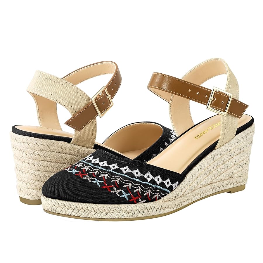 ZiZi WEDGE 51°57° Amazon.com | PIZZ ANNU Women's Espadrille Low Wedge Heel