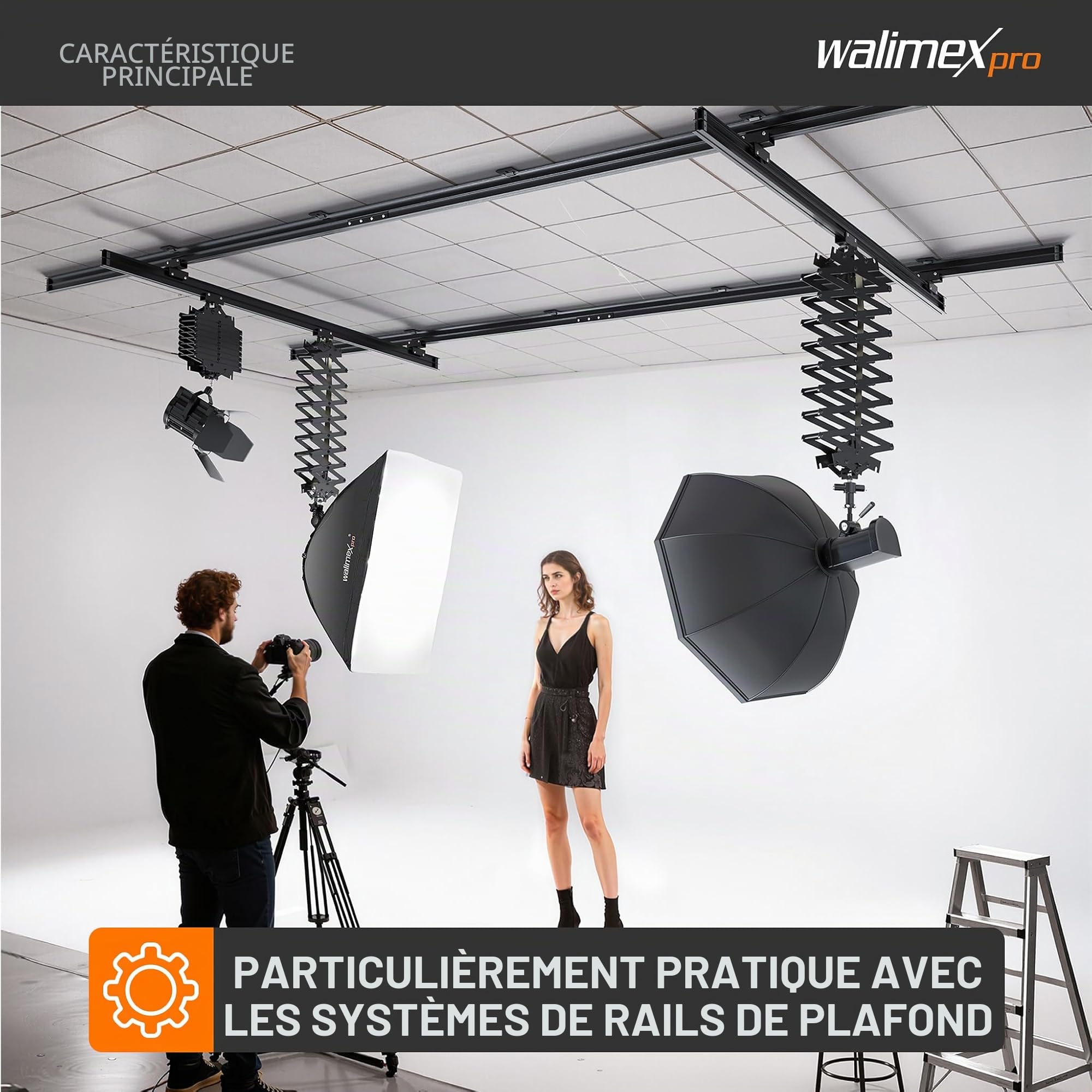 Walimex pro VE & VC & newcomer studio flash trigger - Télécommande sans fil jusqu'à 30 m, 16 canaux, 4 groupes, synchronisation 1/160 sec - Parfait pour les grands studios et les déplacements rapides