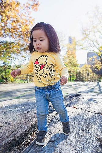 Miniatura 2 de Disney Paquete de 3 mamelucos de Minnie Mouse de Mickey Mouse de Rey León, Winnie the Pooh, para bebé recién nacido a bebé