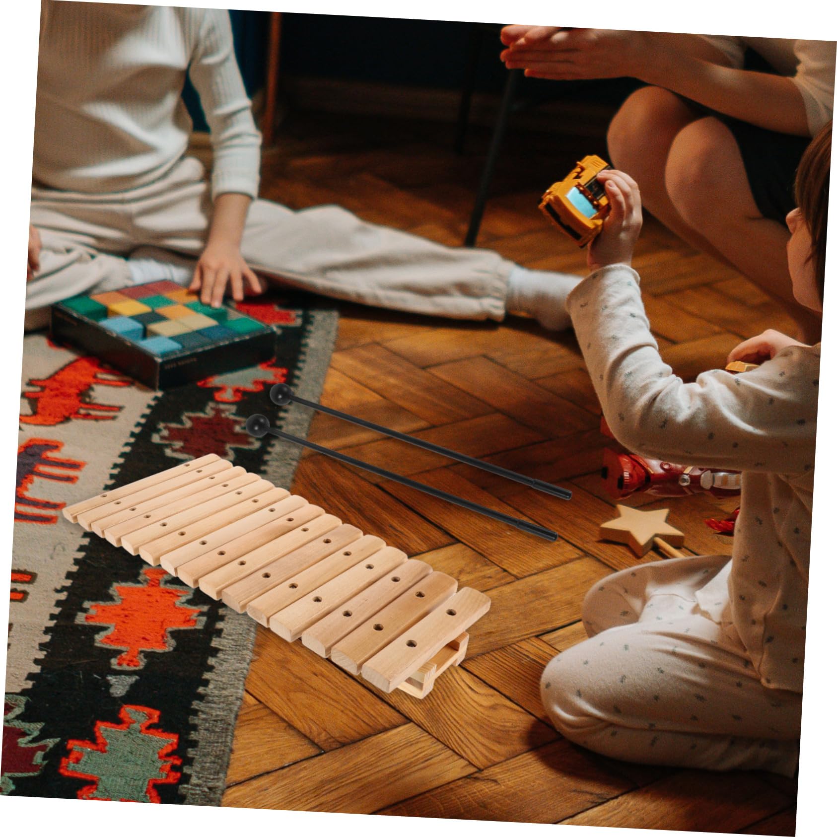 Xilofono 15 Note in Legno e Plastica per Ragazzo Ragazza Piccoli | Strumento Orff Educativo, Facile da Imparare, per Asilo e Home Education