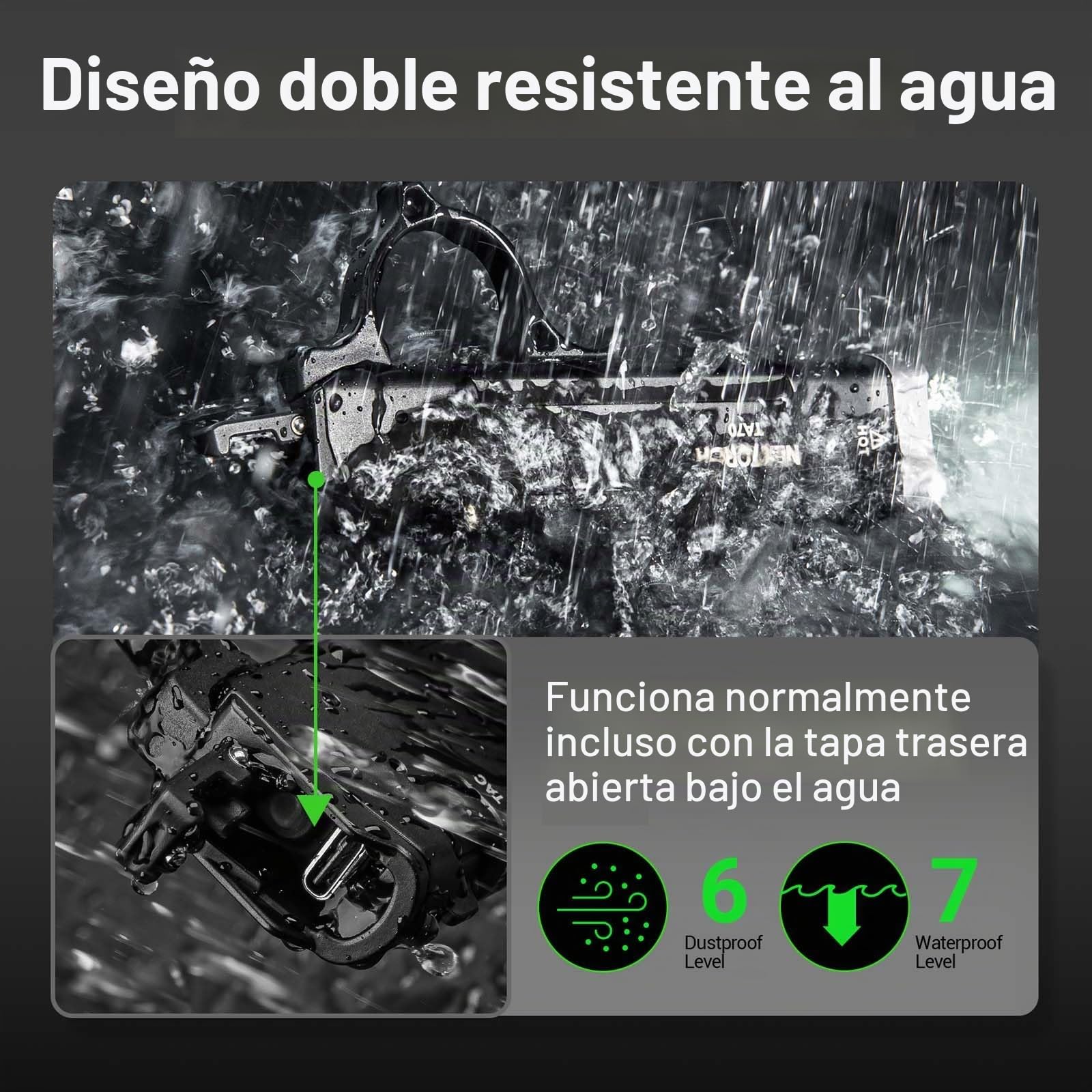 Nextorch TA70 - Linterna táctica plana recargable súper brillante, linterna LED EDC de 3500 lúmenes, recargable por USB-C, súper delgada IP67 impermeable, linterna para camping, correr, emergencia y