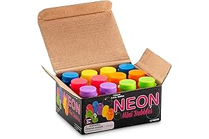 Neon Mini Bubble Bottles for Kids