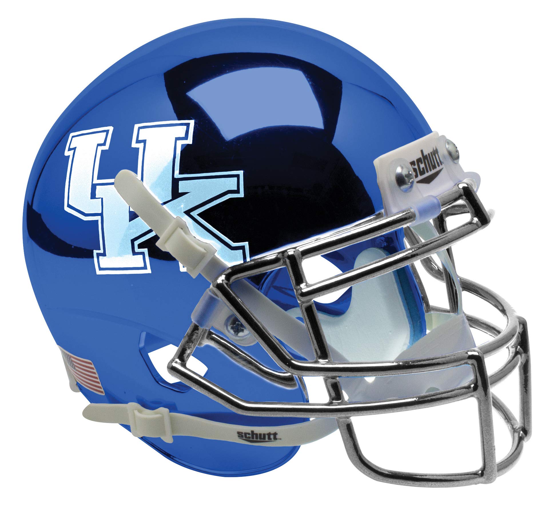 chrome blue football helmet Schutt NCAA Kentucky Wildcats Mini Authentic XP Football Helmet Blue Chrome  Alt. 3 white: Buy Online at Best Price in UAE