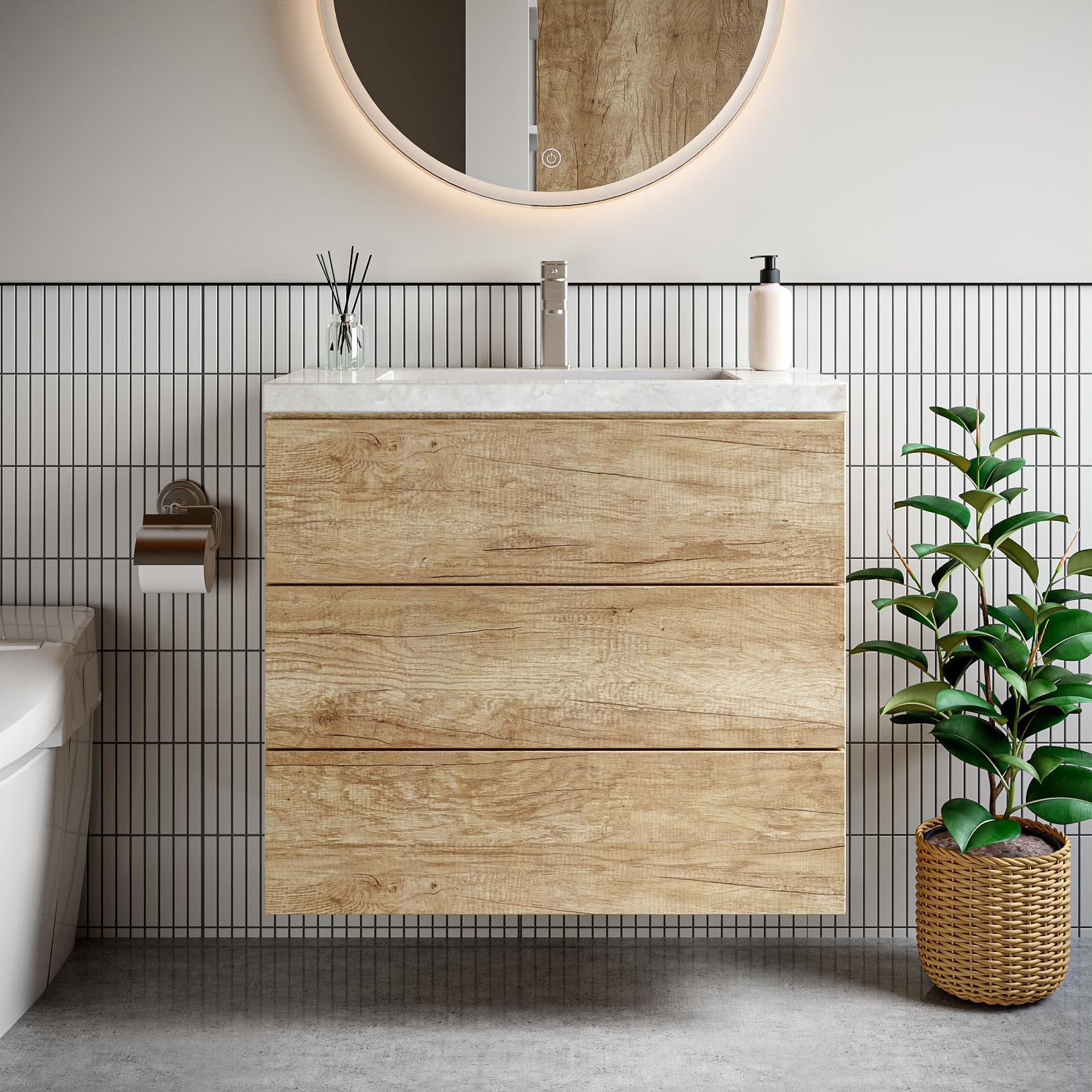Decotalk Vinilo Encimera Cocina Madera Resistente al Calor 81X300cm Papel Adhesivo para Muebles Marrón Oscuro Papel Pintado Autoadhesivo Pared Cocina Baño Vinilo Adhesivo Muebles Armario Mesa Puerta