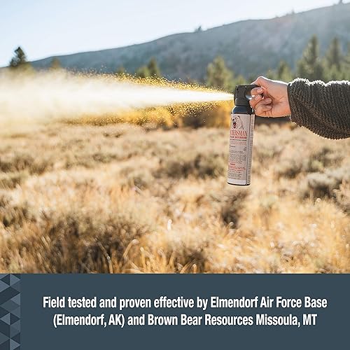 Miniatura 6 de SABRE Frontiersman - Espray para osos 9.2 oz (opciones de pistolera y opciones de paquete múltiple), máxima resistencia, máxima gama y gran barrera