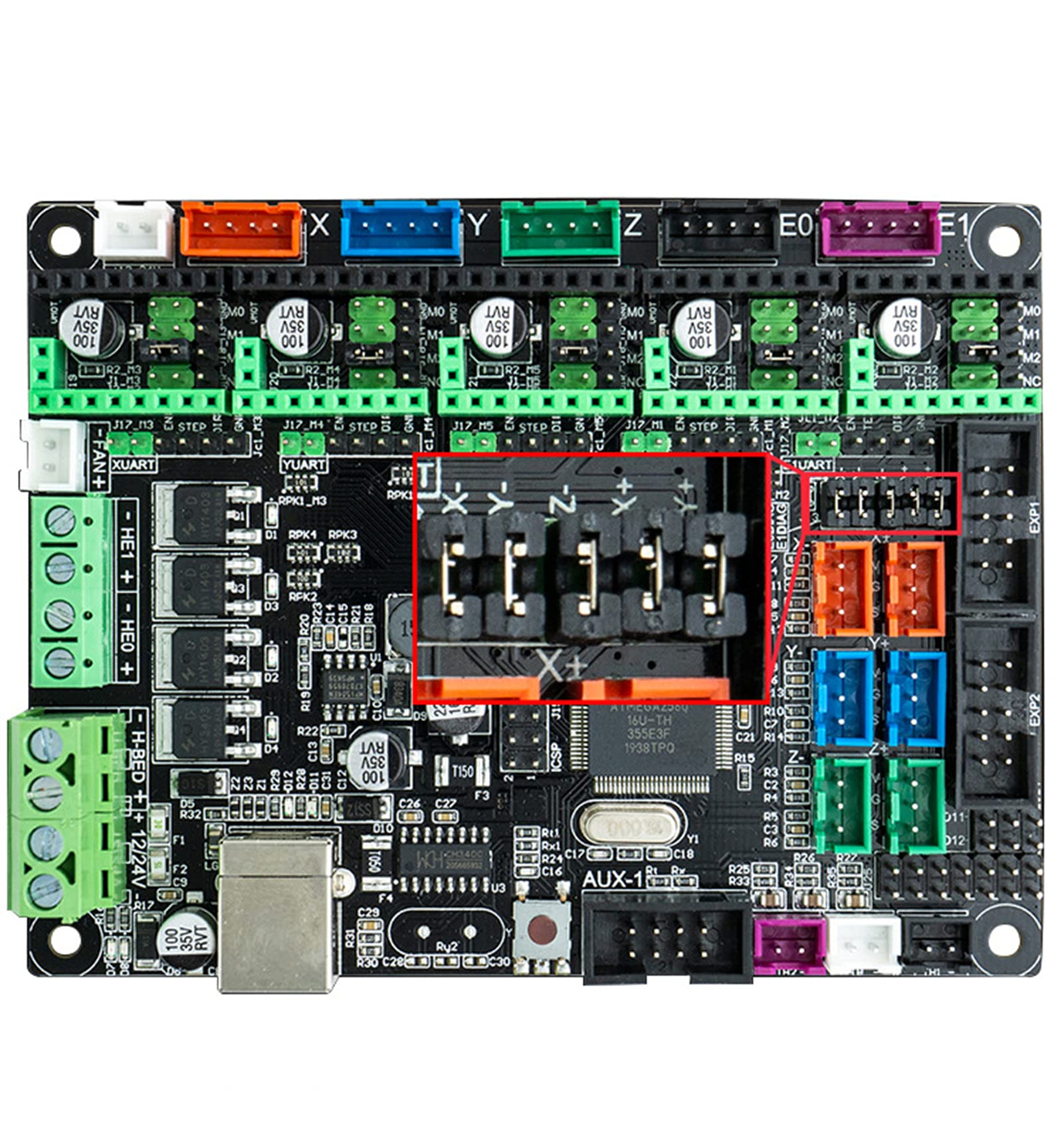 DEWIN Tmc2209 Stepper Motor Drivers Mute Driver,Modulo Driver Motore Passo-Passo Tmc2209 Drivers Stepper con Dissipatori di Calore Driver per Stampante 3D (5pcs)