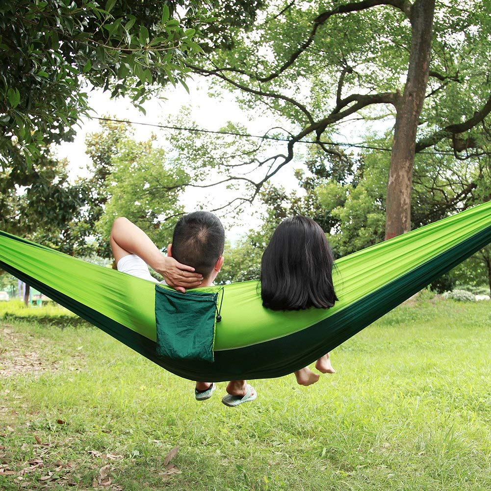 Camping-Hängematte, Hängematten, Einzel-Hängematte mit Baumgurten, Tragbares Reise-Hängebett, Outdoor-Hängematte, Campingausrüstung für Draußen, Wandern, Camping, Strand Sonstiges