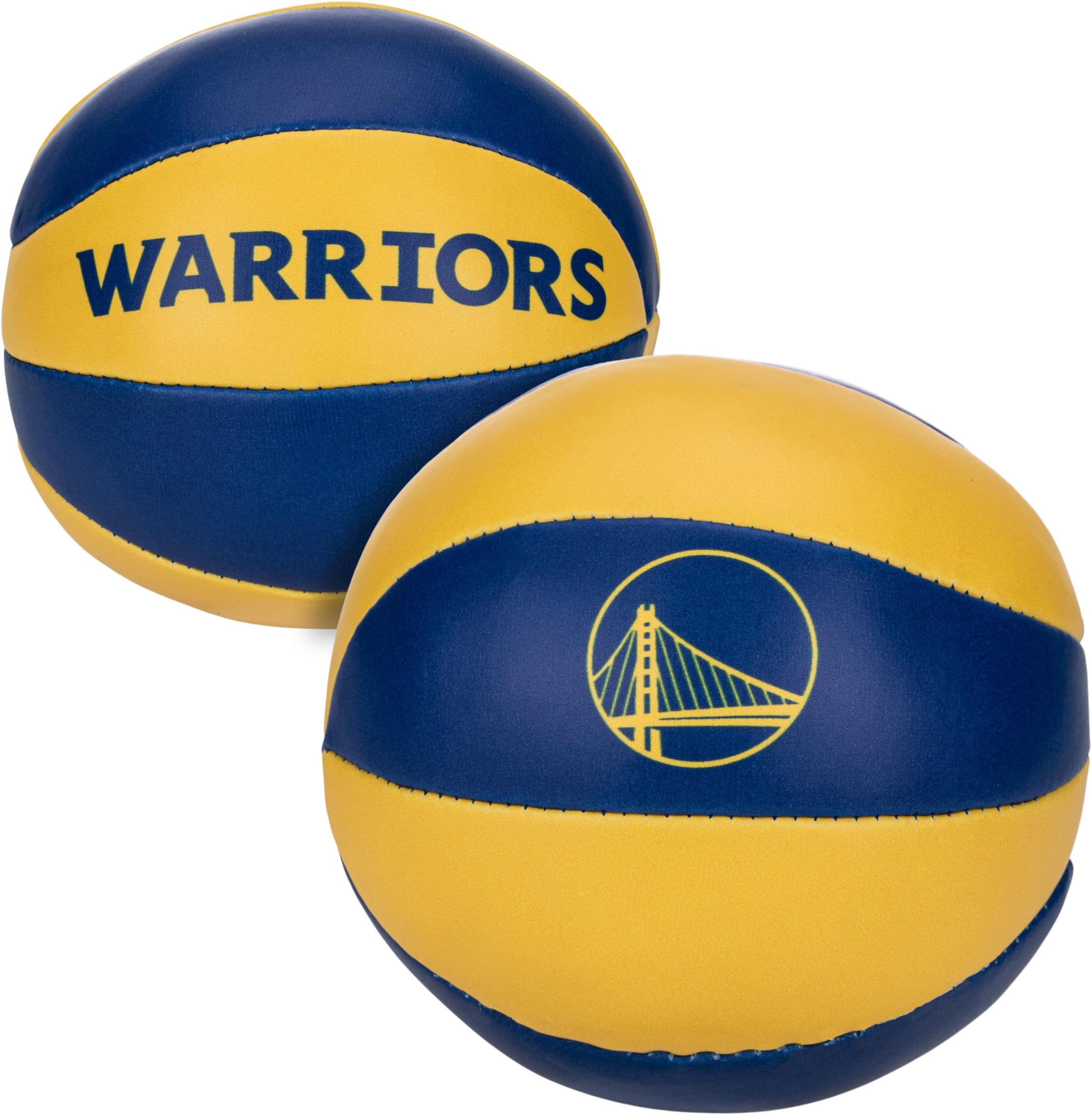 NBA Toy Basketballs - 2 Pack of Kids Soft Mini Basketballs for Over The Door + Indoor Hoops - NBA Fan Shop