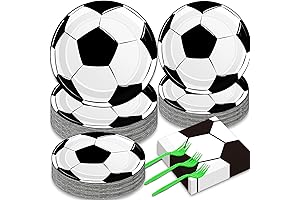 All-Star Soccer Party Supplies: Plates and Napkins for 50 Guests
