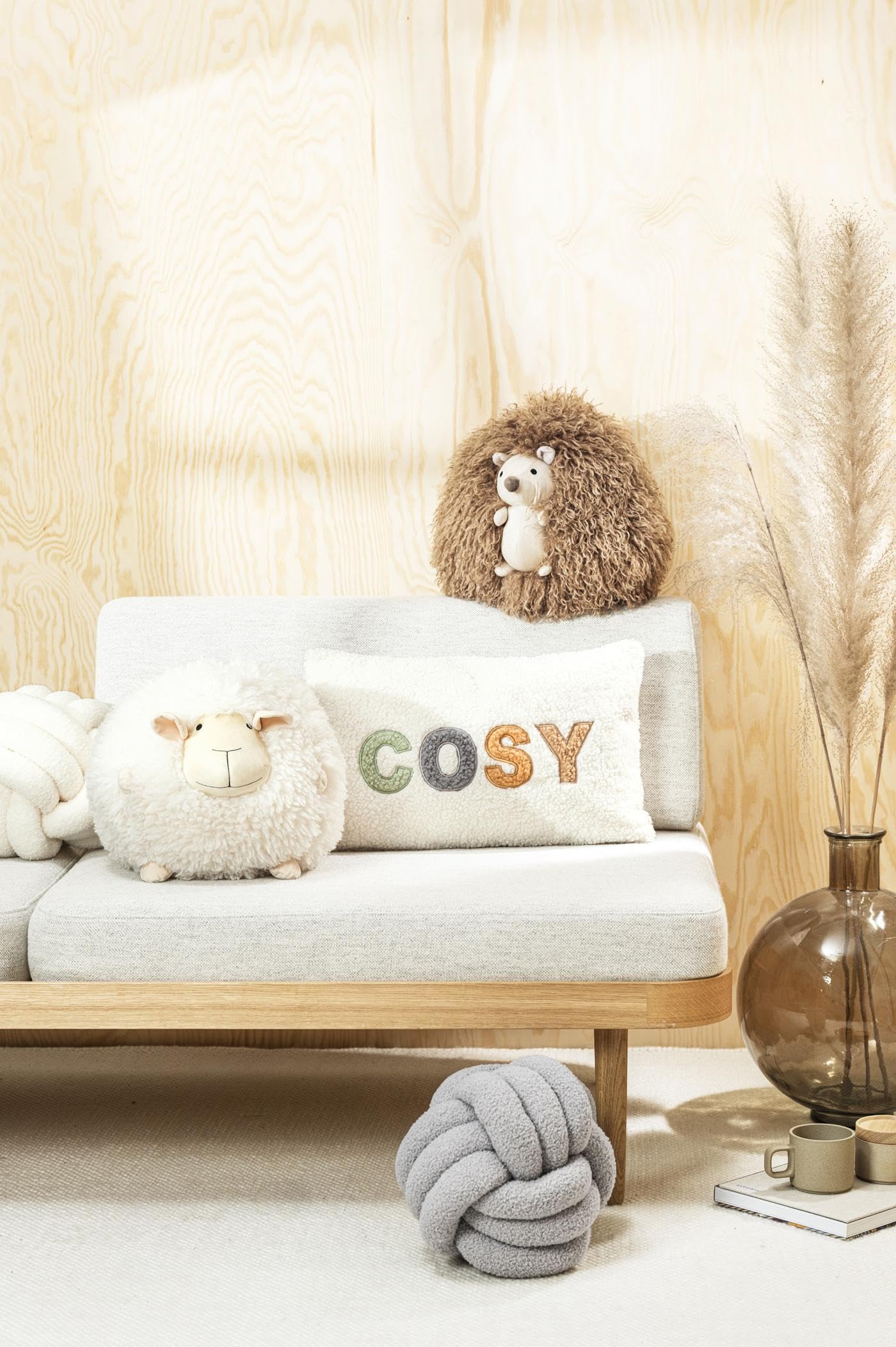 MAGMA Formkissen Ducky Igel Fellimitat aus Polyester