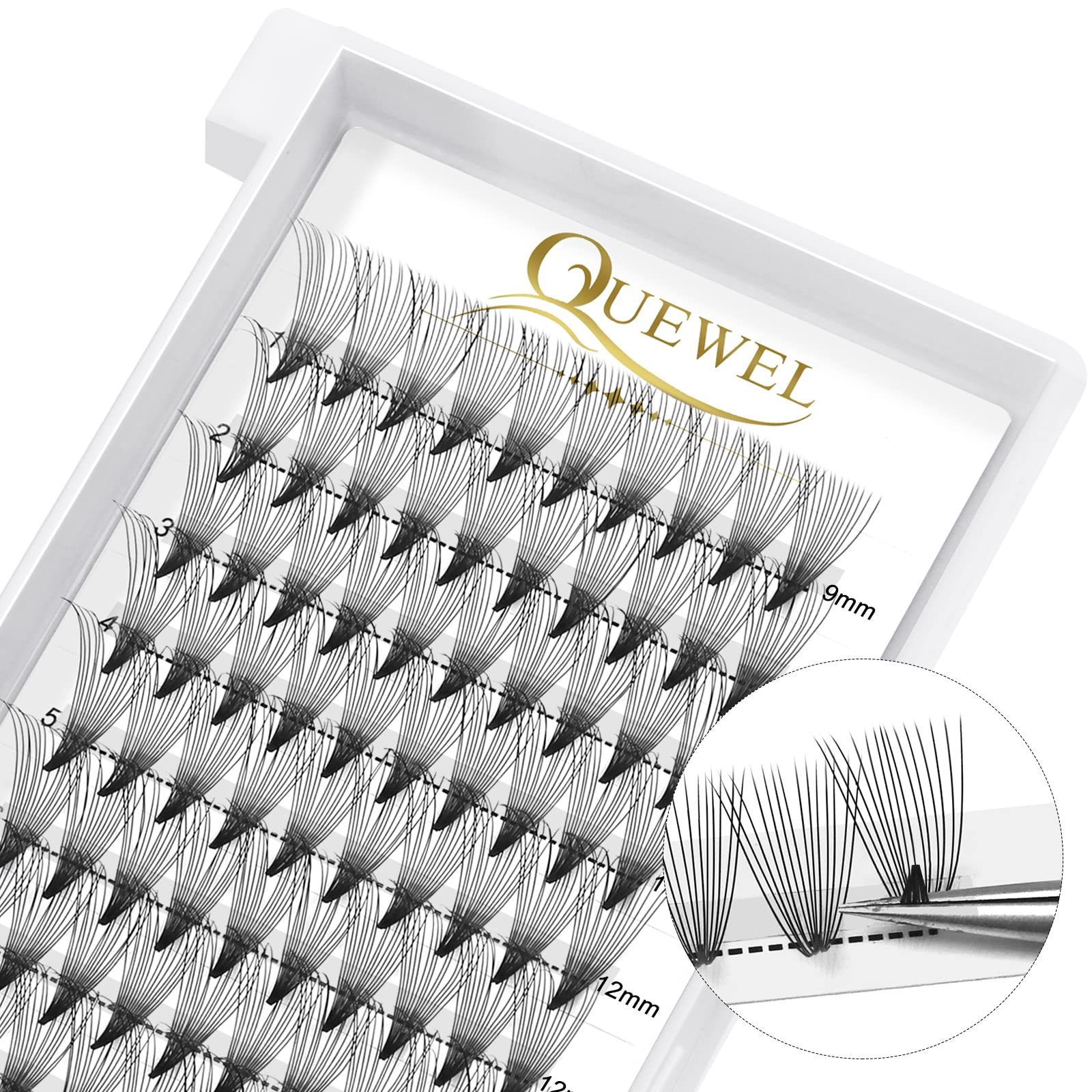 Wimpernverlängerung Einzelwimpern MT-BHDD-14D-0.07D-MIX9-16