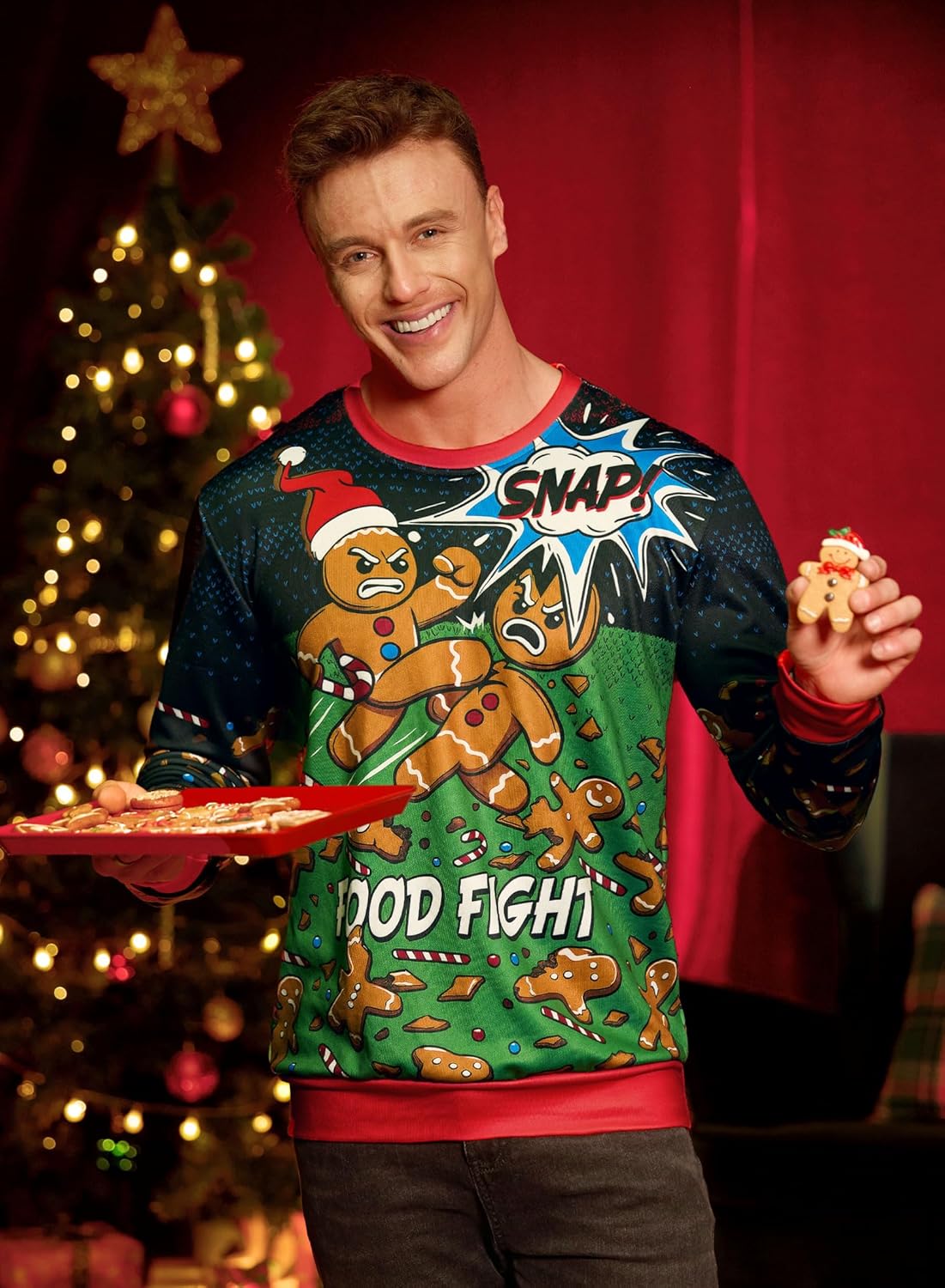 Arvilhill Men's Ugly Christmas Funny Sweatshirt Loose Fit Adult Xmas 3D Print Sweater for Holiday (S-3XL) - Image 5