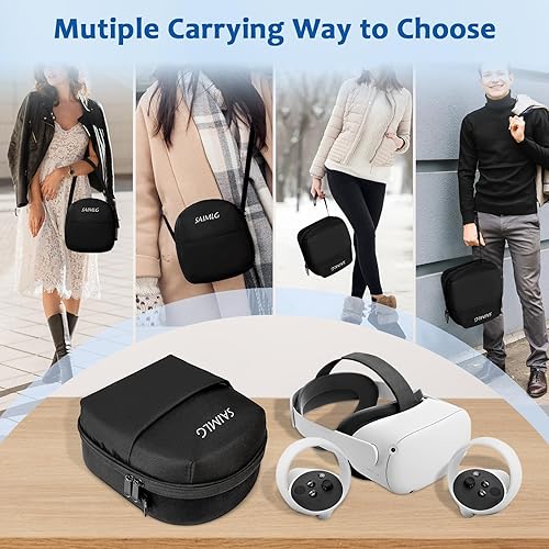Miniatura 6 de Funda de transporte VR para Oculus Quest 2 Estuche rígido para Meta Quest 3Quest 2Apple Vision Pro con correa para la cabeza, auriculares para