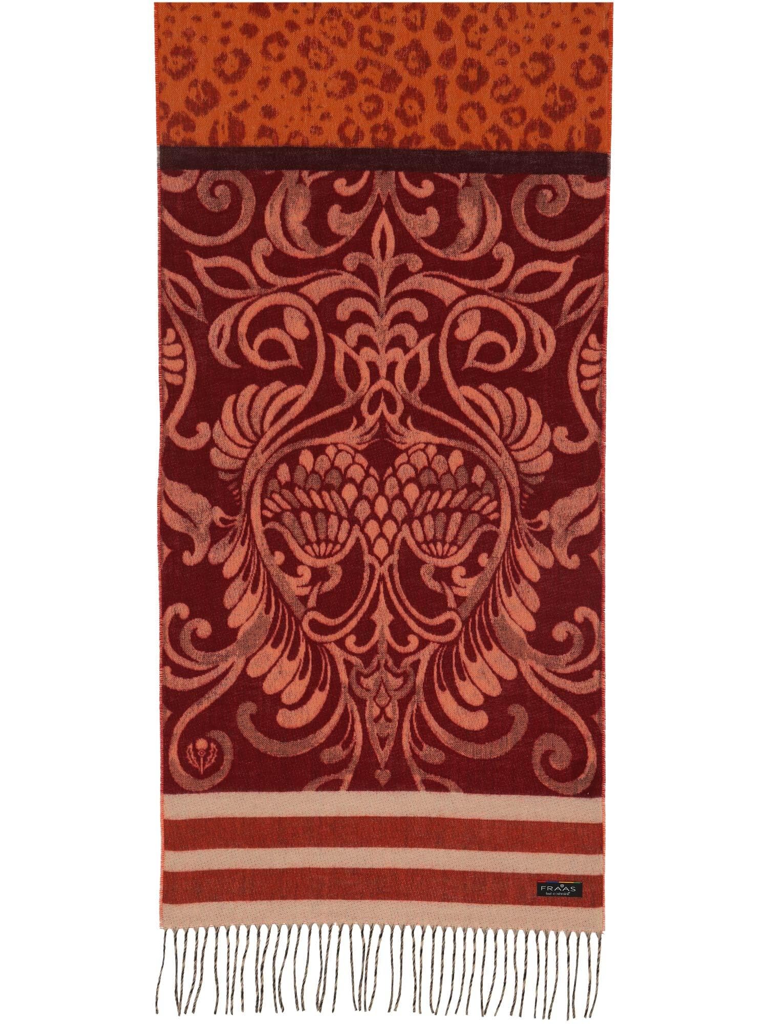 FRAAS Cashmink Schal 44 x 200 cm - Weicher als Kaschmir - Made in Germany - Schal mit Muster-Mix für Damen - Perfekt für Herbst und Winter Spice Route