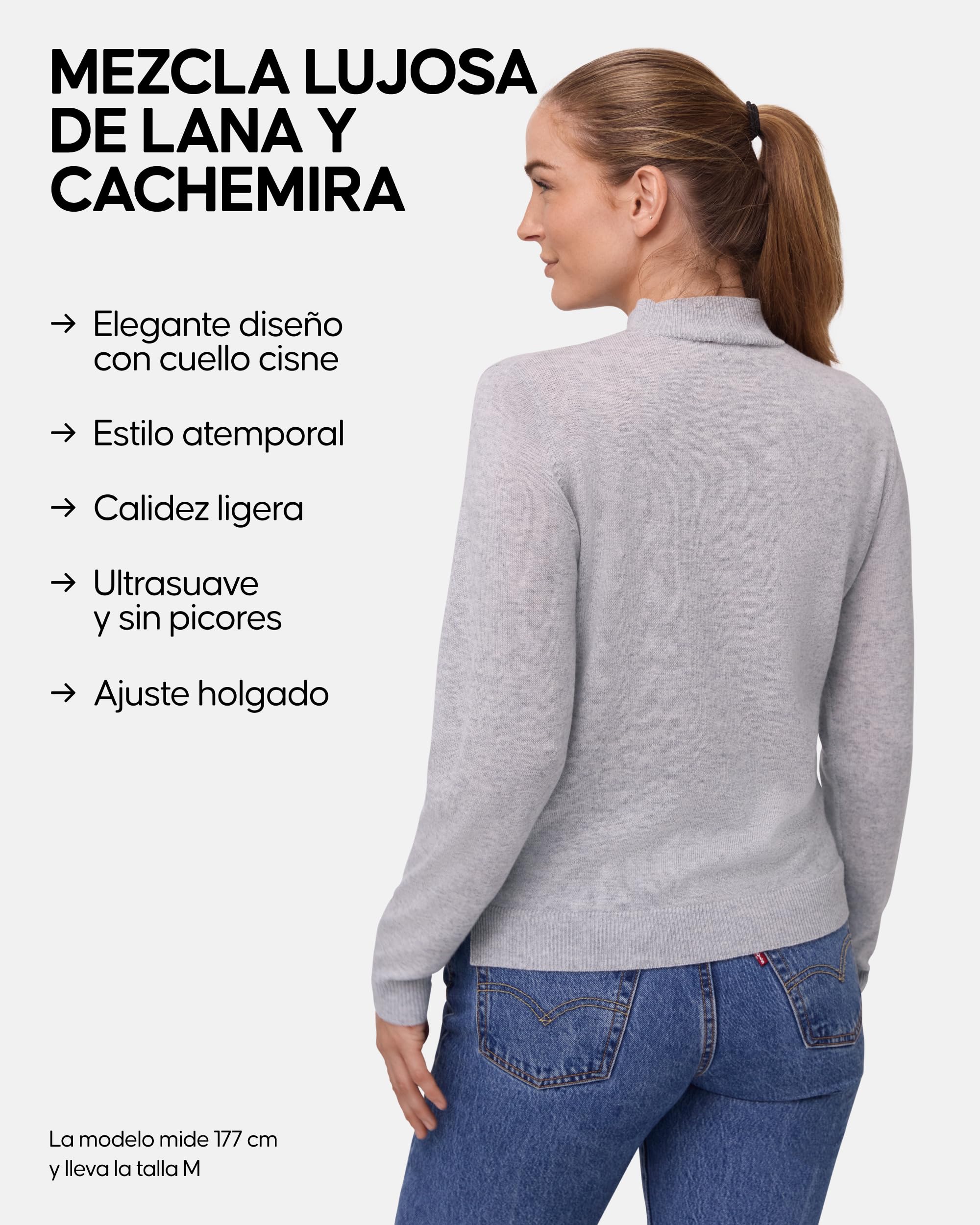 DANISH ENDURANCE Jersey de Merino con Cachemira para Mujer