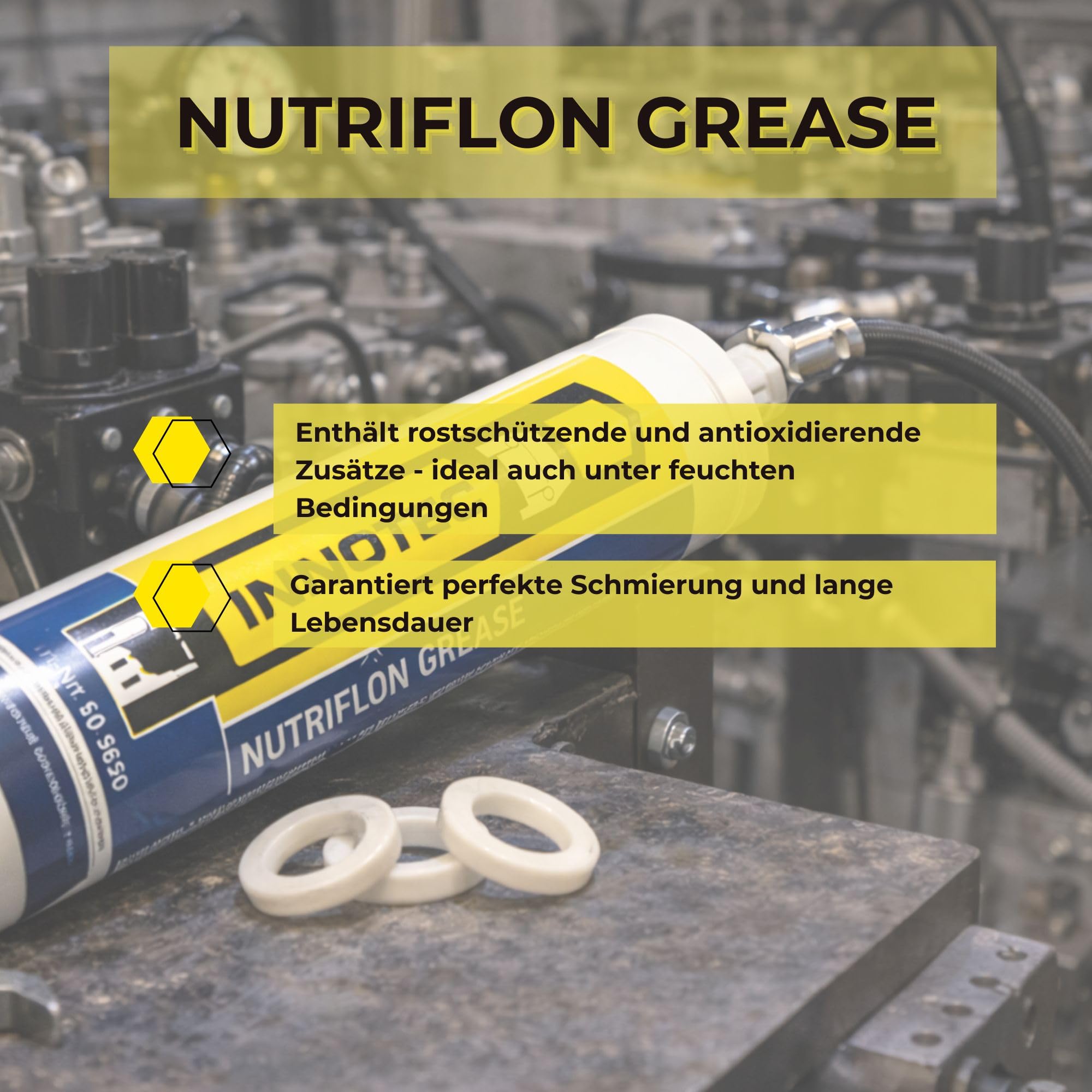 INNOTEC Nutriflon Grasso Alimentare NSF-H1 400 g Anticorrosione Resistente Acqua