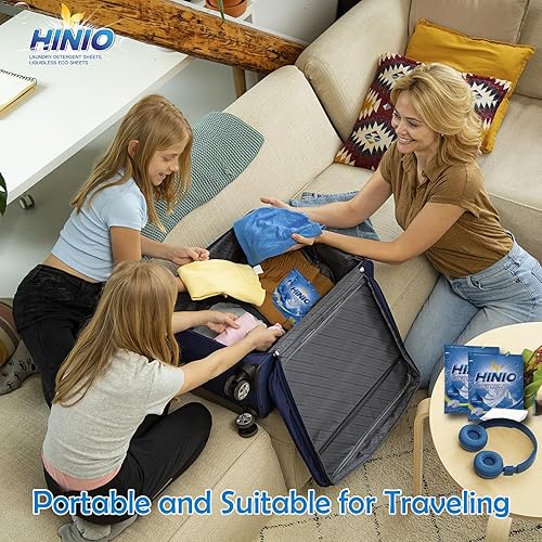Miniatura 7 de Hinio Hojas de detergente para ropa, 30 unidades (paquete de 1) aroma fresco, sin plástico, excelente poder de disolución, hojas de lavandería,