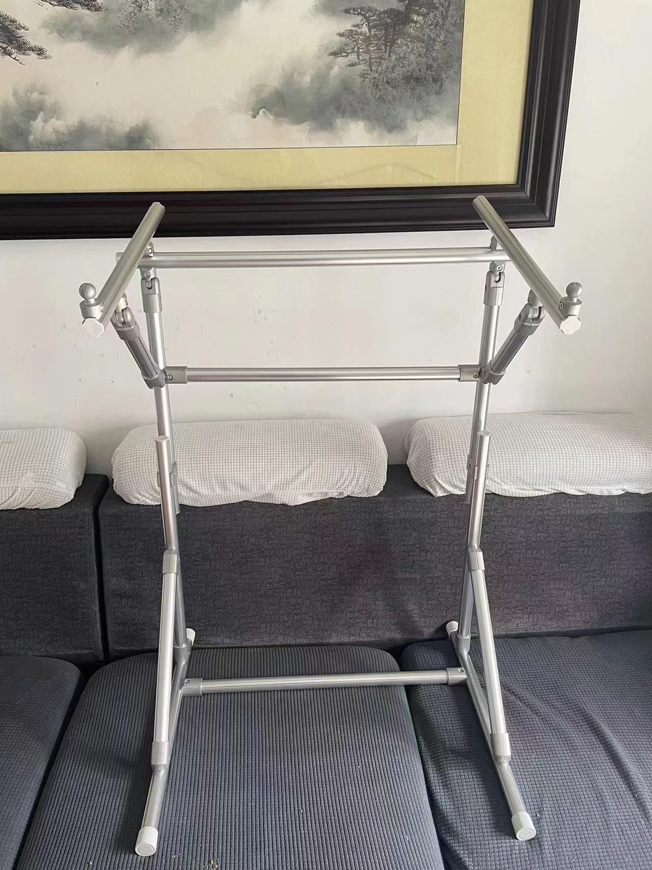 Bastidor para Bordar Marco de Bordado Cruzado, Herramienta Auxiliar de Bordado, Soporte de Suelo Ajustable, Tubo Delgado Adecuado para artesanía y Costura