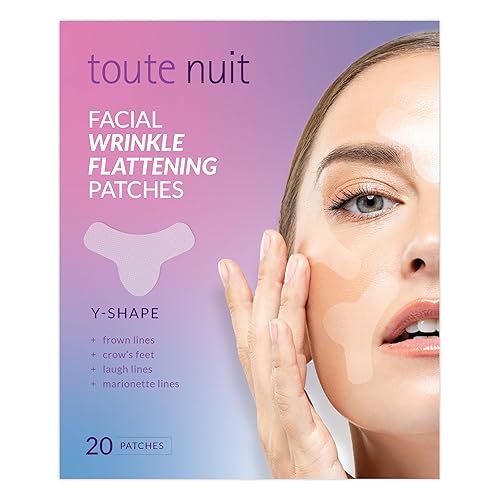 Toute Nuit - Parches antiarrugas cinta facial forma de Y evita las líneas de ceño fruncido la frente y alrededor de los labios 20 parches