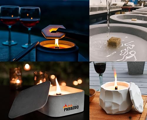 Miniatura 5 de PXBBZDQ Mecha de llama para exteriores, 4 mechas de madera para hacer velas, mecha de madera natural para hacer llamas, mecha de fogata (0.4 x 0.4 x