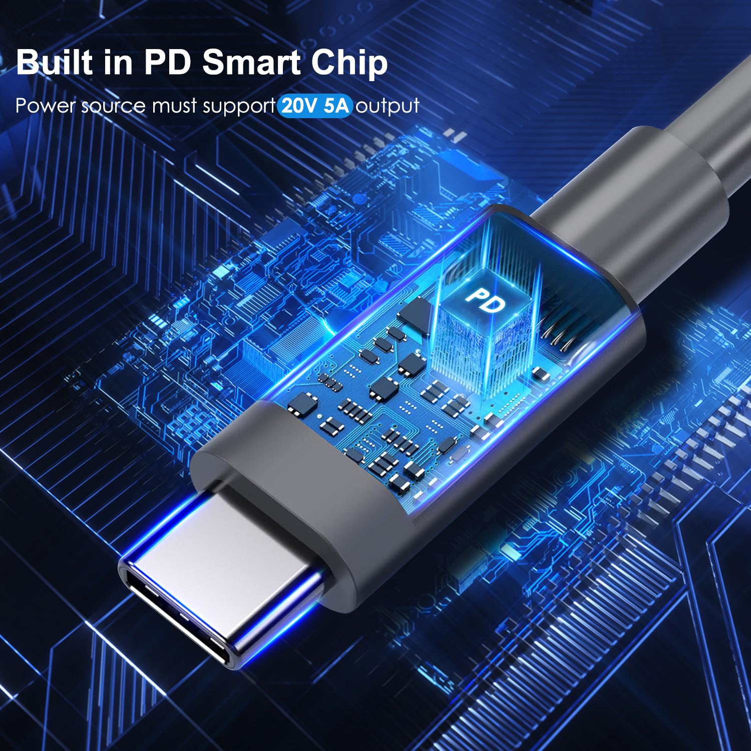 Starlink Mini kabel zasilający USB C na DC, 40 m, niezbędne akcesoria mini ze złączem USB typu C, wodoodporny przewód USB-C na DC, 5 m, kompatybilny z powerbankiem 100 W i ładowarką PD