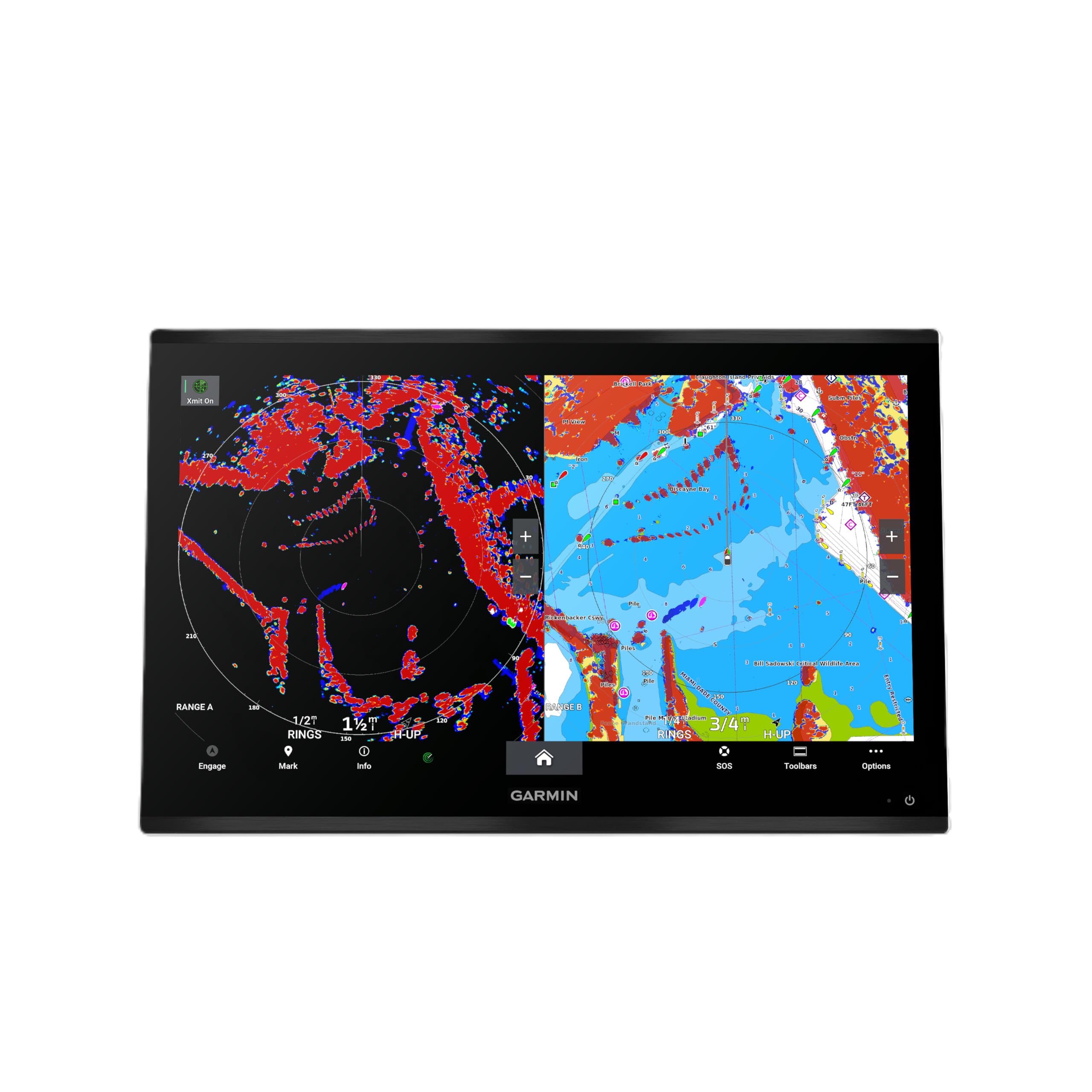 HNC GPSMAP 9022 010-02674-00, Premium Chartplotter with Worldwide Basemap, Compatible with Garmin