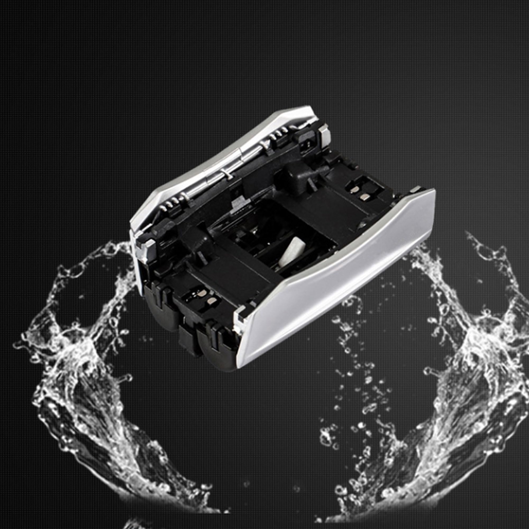 Testina di rasatura per Braun Series 8, rasoio compatibile con Braun S8 83M, accessorio per uomo rasoio elettrico taglierina in alluminio con spazzola per la pulizia
