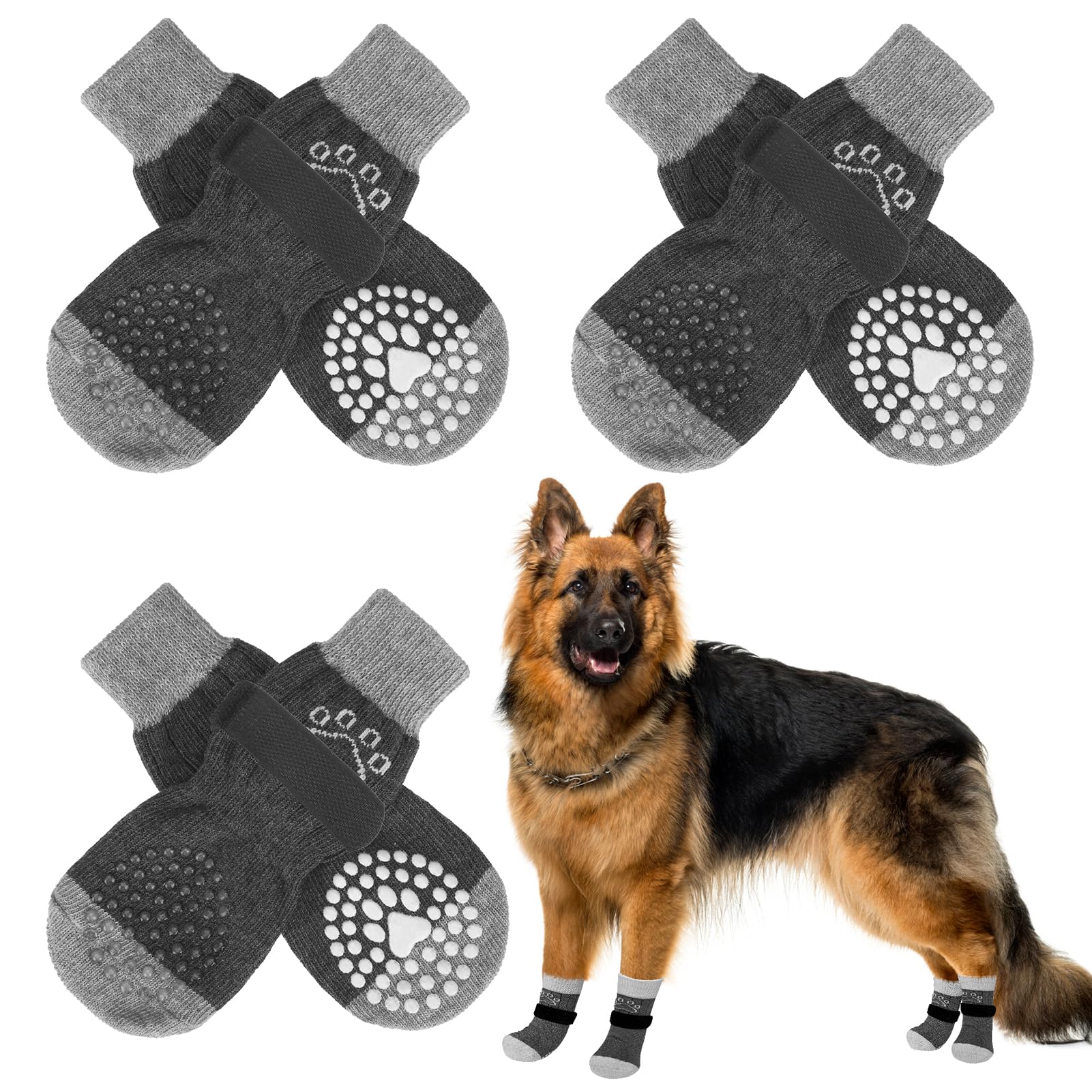 Chaussettes pour chien anti-rayure parquet et protection des sols en bois