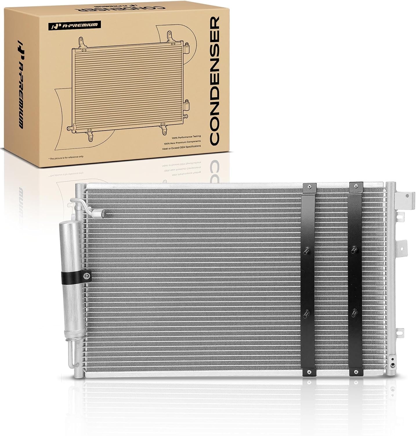 A-Premium Air Conditioning A/C Condenser Compatible with Infiniti Q45 2002-2006, M45 2003-2004