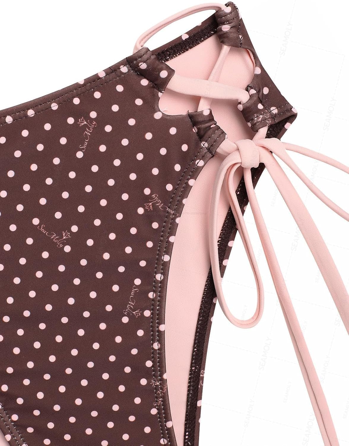 Jacquard Floral & Leopard Tankinis - Tankini Swimsuits for Women with Plunging Neck & Gingham Trim - Image 4