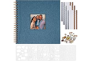 Vienrose 8x8 Hardcover Kraft Scrapbook Photo Album