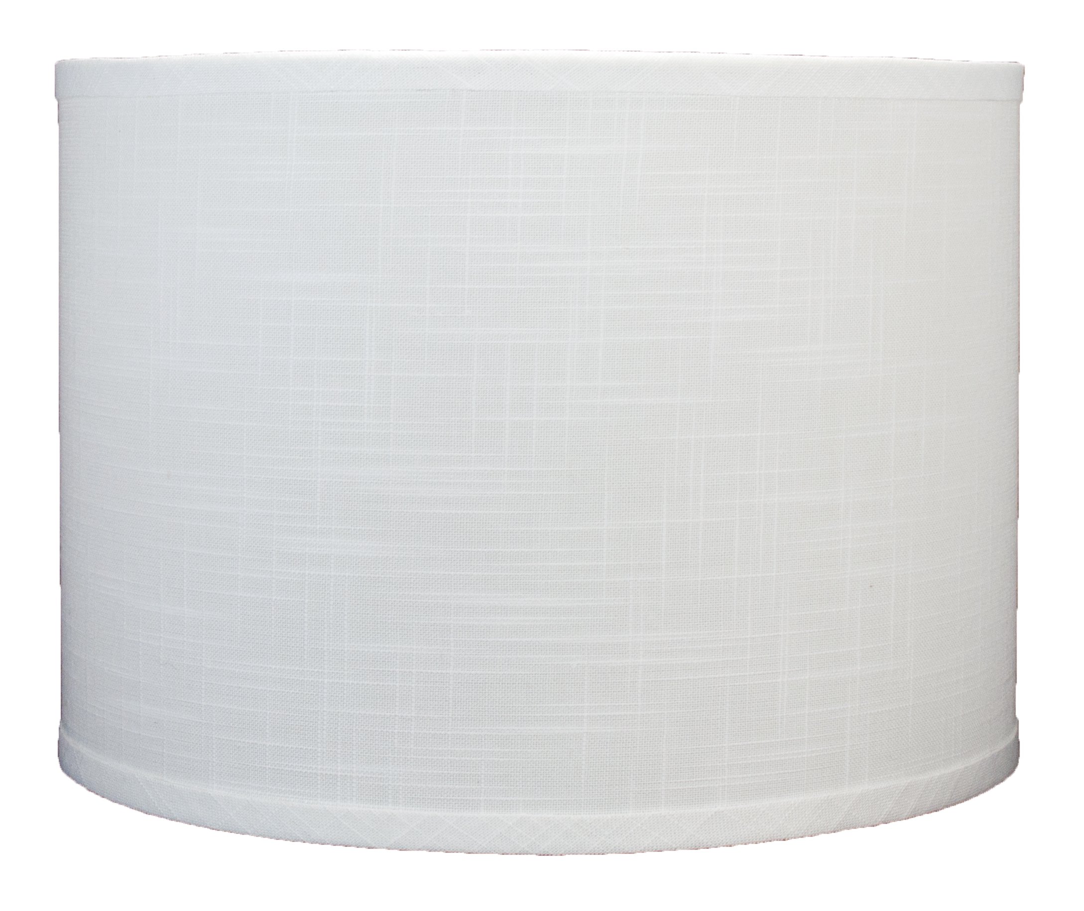 Urbanest Linen Drum Lamp Shade, 14-inch by 14-inch by 10-inch, Off White, Spider