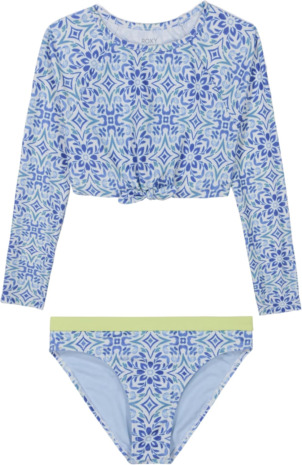 Roxy Girls' Two-Piece Bikini Swimsuit Set, UPF 50+ Sun Protection, Quick-Dry... - Picture 17 of 44