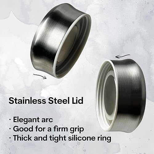 Miniatura 4 de Botella de agua de vidrio motivacional de 32 onzas de borosilicato con funda de neopreno y tapa de acero inoxidable