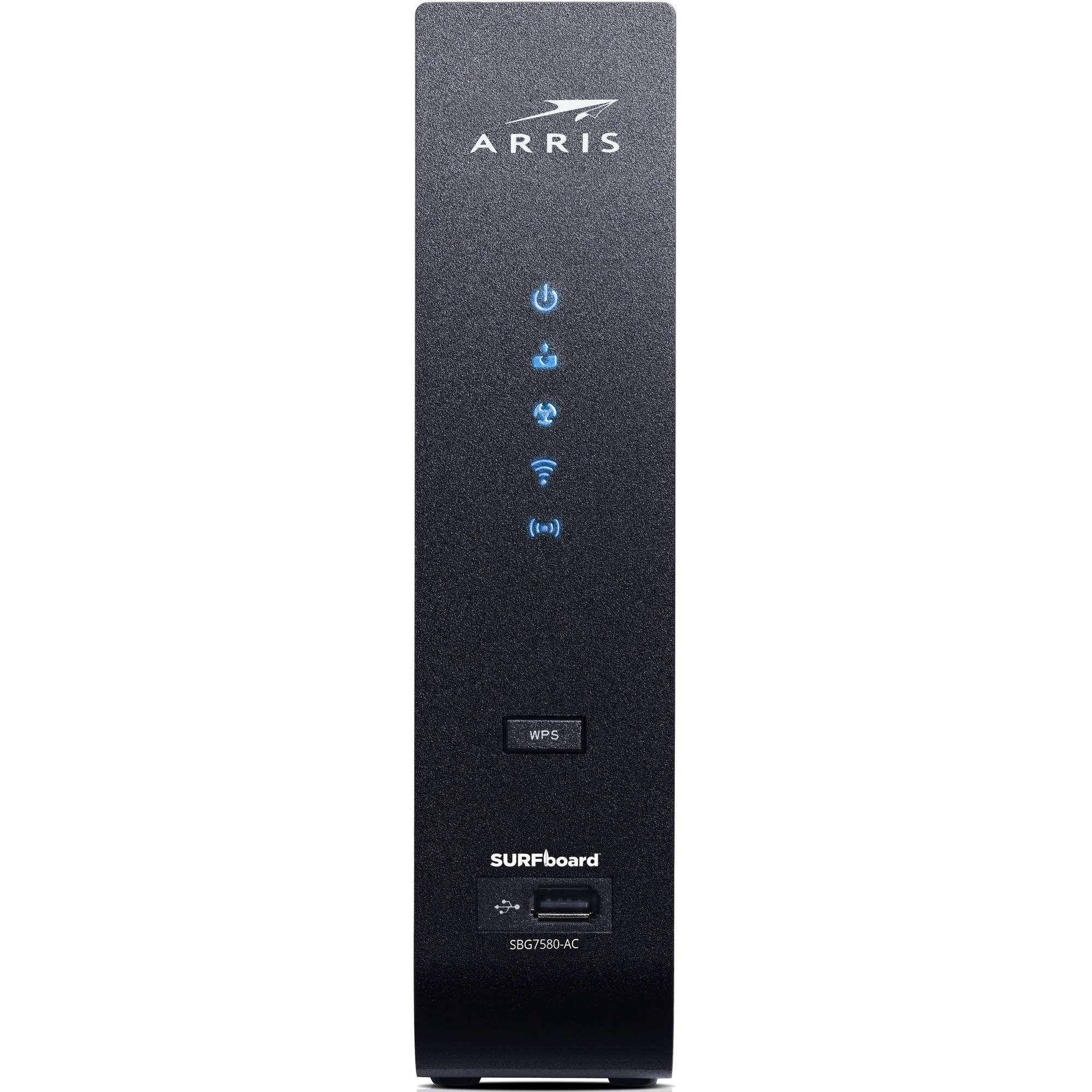 ARRIS SURFboard SBG7580AC 32x8 DOCSIS 3.0 Cable Modem / AC1750 Wi-Fi Router- Black